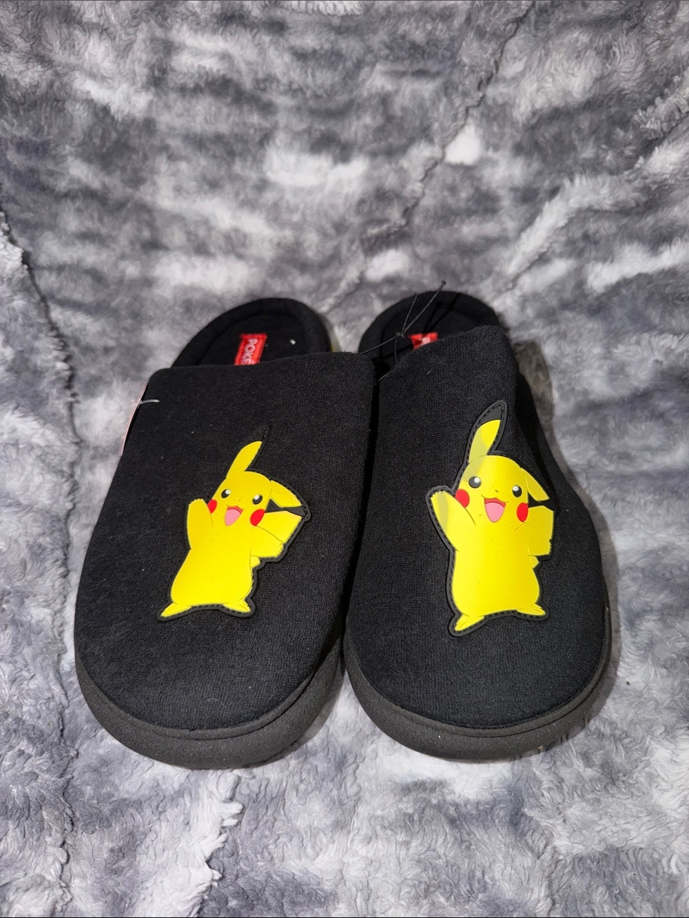 Black Pikachu Slip-On Men's Loafers